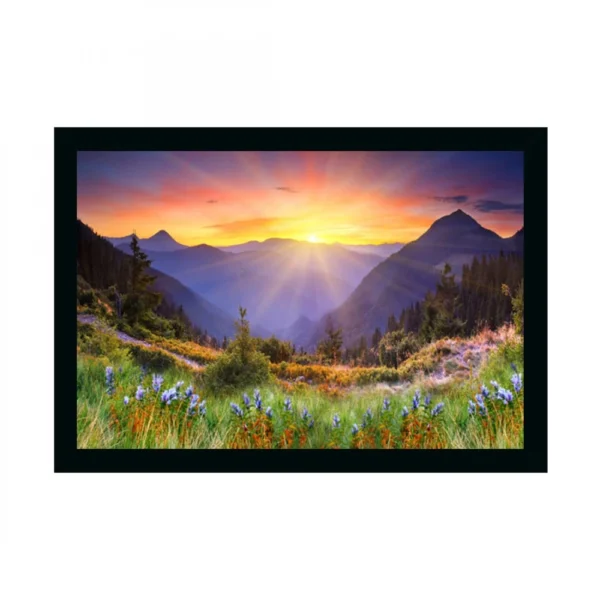 Natural Scenery Painting with Synthetic Photo Frame (Multicolor)