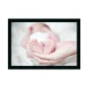 Baby Photo Painting with Synthetic Photo Frame (Multicolor)