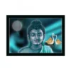 Buddha Painting with Synthetic Photo Frame (Multicolor)