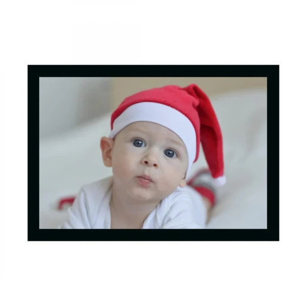 Baby Photo Painting with Synthetic Photo Frame (Multicolor)