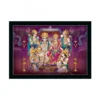 Ayodhya Ram Mandir Painting with Synthetic Photo Frame (Multicolor)