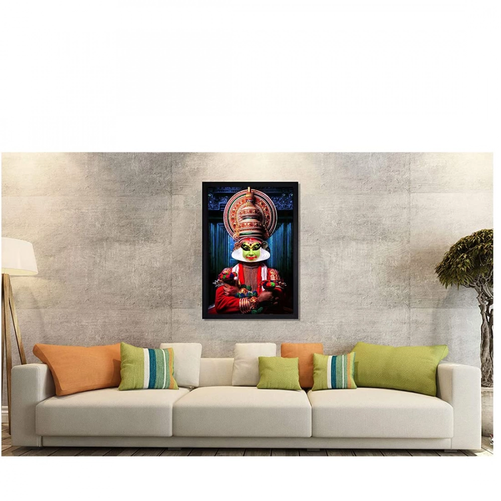 Kerala Traditional Kathakali Painting with Synthetic Photo Frame (Multicolor) - Image 2