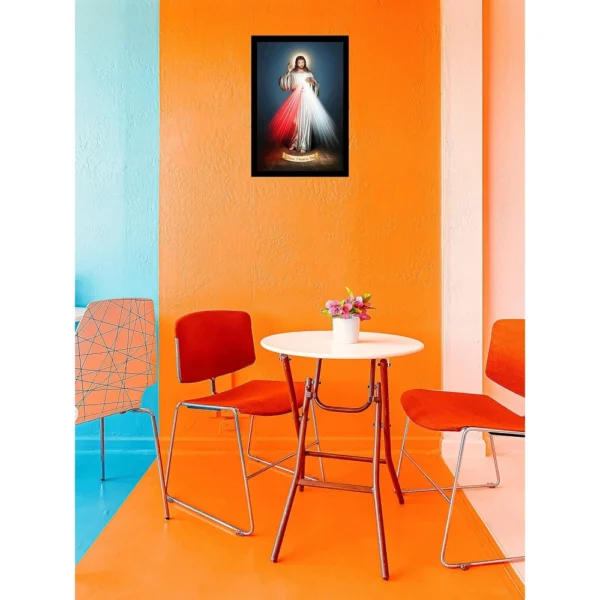 Jesus Christ Painting with Synthetic Photo Frame (Multicolor) - Image 2