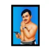 Chandra Shekhar Azad Painting with Synthetic Photo Frame (Multicolor)