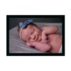 Baby Photo Painting with Synthetic Photo Frame (Multicolor)