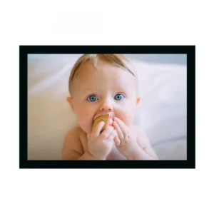 Baby Photo Painting with Synthetic Photo Frame (Multicolor)