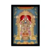 Tirupati Balaji Painting with Synthetic Photo Frame (Multicolor)