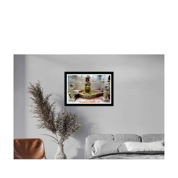 Mahakal Painting with Synthetic Photo Frame (Multicolor) - Image 2