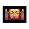 Buddha Painting with Synthetic Photo Frame (Multicolor)