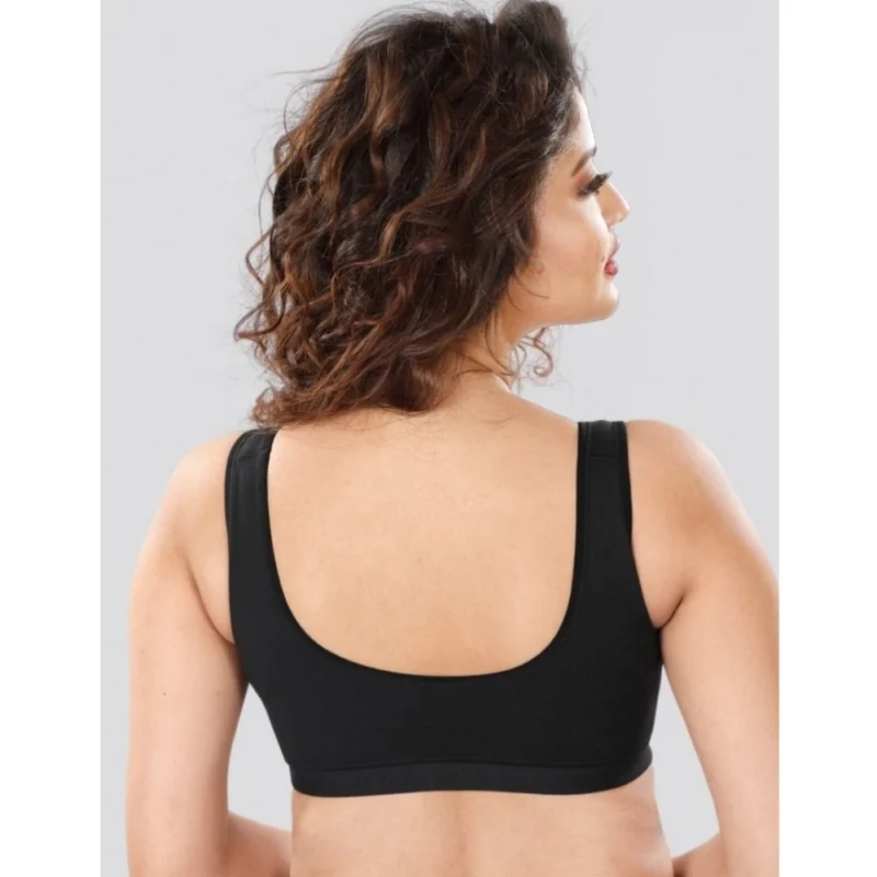 Alternative view of Dermawear SB-1103 Women's 4D Stretch Sports Bra (Dark-Grey)