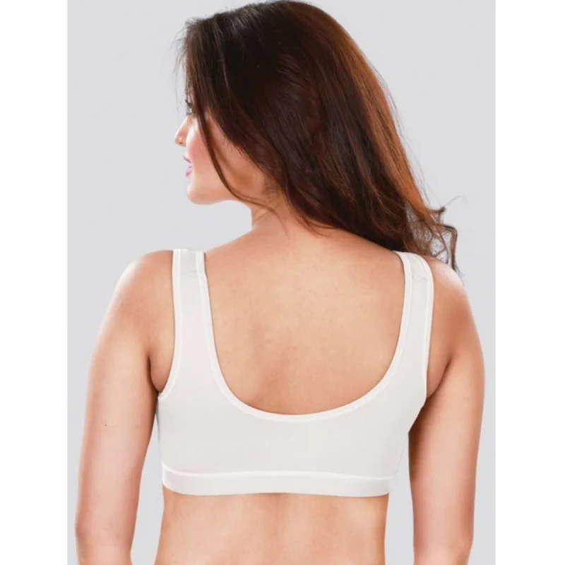 Alternative view of Dermawear SB-1104 Women's 4D Stretch Sports Bra (White)