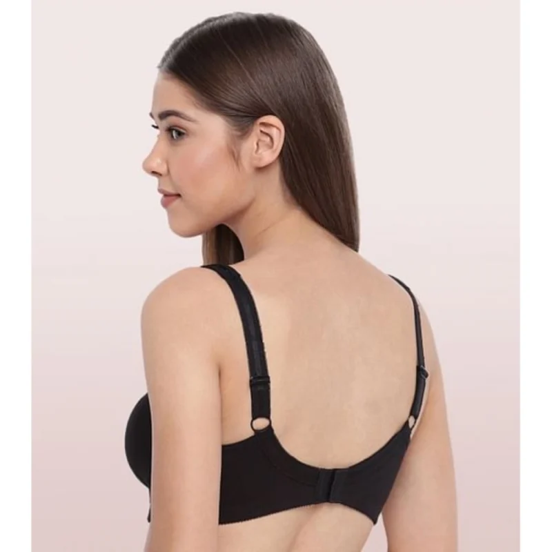 Alternative view of Enamor A112 Women's Cotton Full Support Bra (Black)