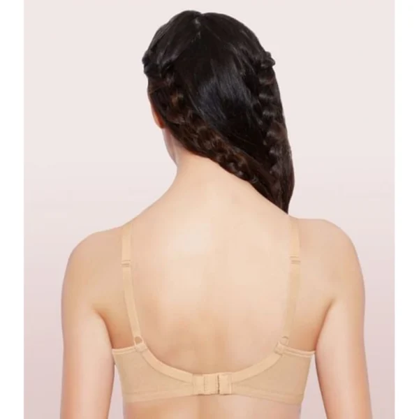 Enamor A042 Women's Cotton Everyday Non Padded And Wirefree Bra (Skin) - Image 2
