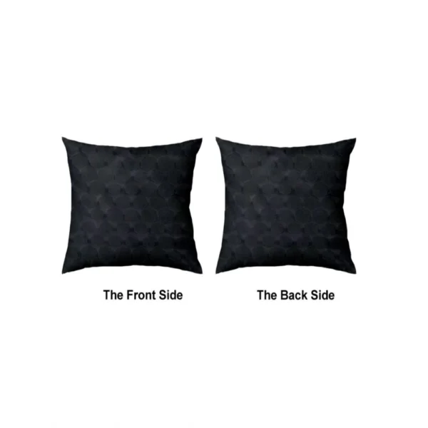Pack Of_4 Polyester Printed Car Pillow Sets (Black, Size:?12x12 In) - Image 4