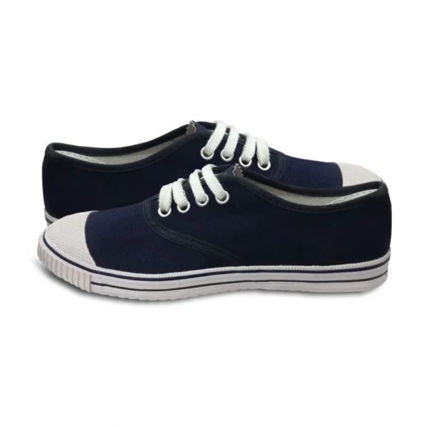 Cotton School Shoe Lace-Up (Navy blue) - Image 3