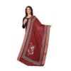 Women's chanderi silk  Printed Dupatta (Maroon, Length:?2 Mtr)