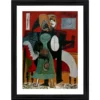 Generic Lovers 1919 Painting With Wood Photo Frame (Multicolor)