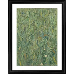 Generic Ears of Wheat 1890 Painting With Wood Photo Frame (Multicolor)