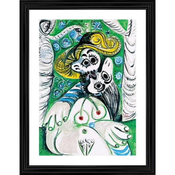 Generic  1969 Painting With Wood Photo Frame (Multicolor)