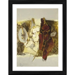 Generic Kobra 1968 Painting With Wood Photo Frame (Multicolor)