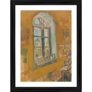 Generic Window in the Studio 1889 Painting With Wood Photo Frame (Multicolor)