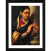 Generic Woman in the Stolen Interview 1906 Painting With Wood Photo Frame (Multicolor)
