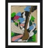 Generic Goddess Saraswati Painting With Wood Photo Frame (Multicolor)