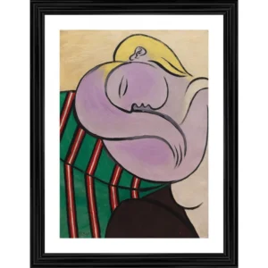 Generic Woman with yellow hair 1931 Painting With Wood Photo Frame (Multicolor)