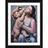 Generic Mother and Child 1921 Painting With Wood Photo Frame (Multicolor)