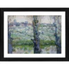 Generic View of Arles Flowering Orchards 1889 Painting With Wood Photo Frame (Multicolor)
