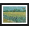 Generic Field with Irises near Arles 1888 Painting With Wood Photo Frame (Multicolor)