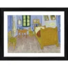 Generic Bedroom in Arles 1888 Painting With Wood Photo Frame (Multicolor)