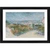 Generic Behind the Windmill 1887 Painting With Wood Photo Frame (Multicolor)