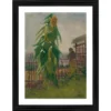 Generic Allotment with Sunflower 1887 Painting With Wood Photo Frame (Multicolor)