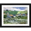 Generic View of Auvers 1890 Painting With Wood Photo Frame (Multicolor)