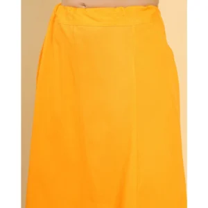 Alternative view of Women's Cotton Solid Free Size Petticoat (Mustard)