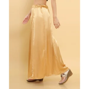 Alternative view of Women's Silk Solid Free Size Petticoat (Gold)