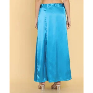 Alternative view of Women's Silk Solid Free Size Petticoat (Blue)