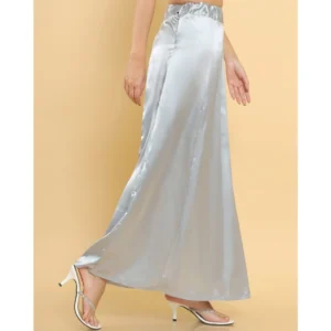 Alternative view of Women's Silk Solid Free Size Petticoat (Grey)