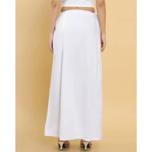 Alternative view of Women's Cotton Solid Free Size Petticoat (White)