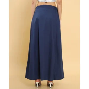 Alternative view of Women's Cotton Solid Free Size Petticoat (Navy Blue)