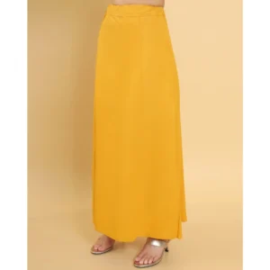 Alternative view of Women's Cotton Solid Free Size Petticoat (Yellow)