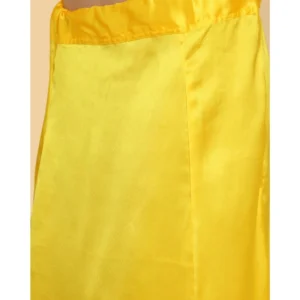 Alternative view of Women's Silk Solid Free Size Petticoat (Yellow)