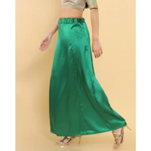 Alternative view of Women's Silk Solid Free Size Petticoat (Green)