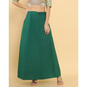 Alternative view of Women's Cotton Solid Free Size Petticoat (Green)