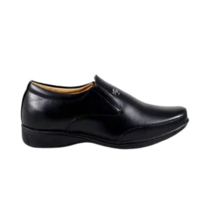 Alternative view of Men's Solid Synthetic Leather Formal Shoes (Black)