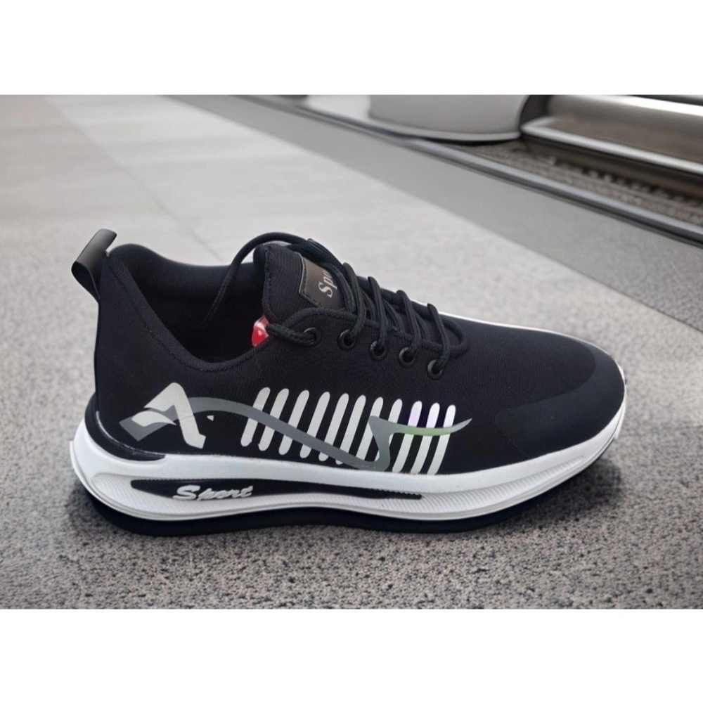 Men's Solid Synthetic Casual Shoes (Blue) - Image 3