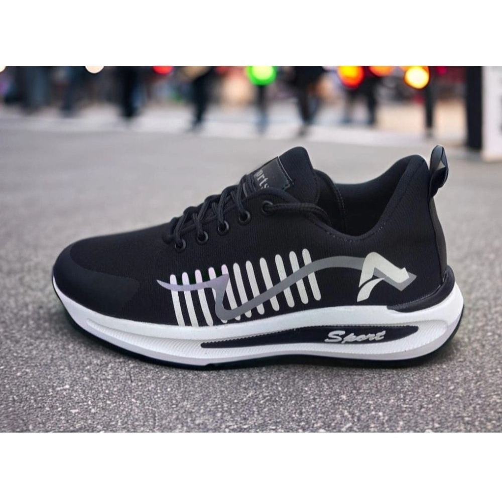 Men's Solid Synthetic Casual Shoes (Blue) - Image 5