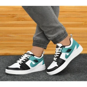 Alternative view of Men's Solid Synthetic Casual Shoes (Sea-Green)
