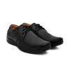 Men's Solid Synthetic Leather Formal Shoes (Black)